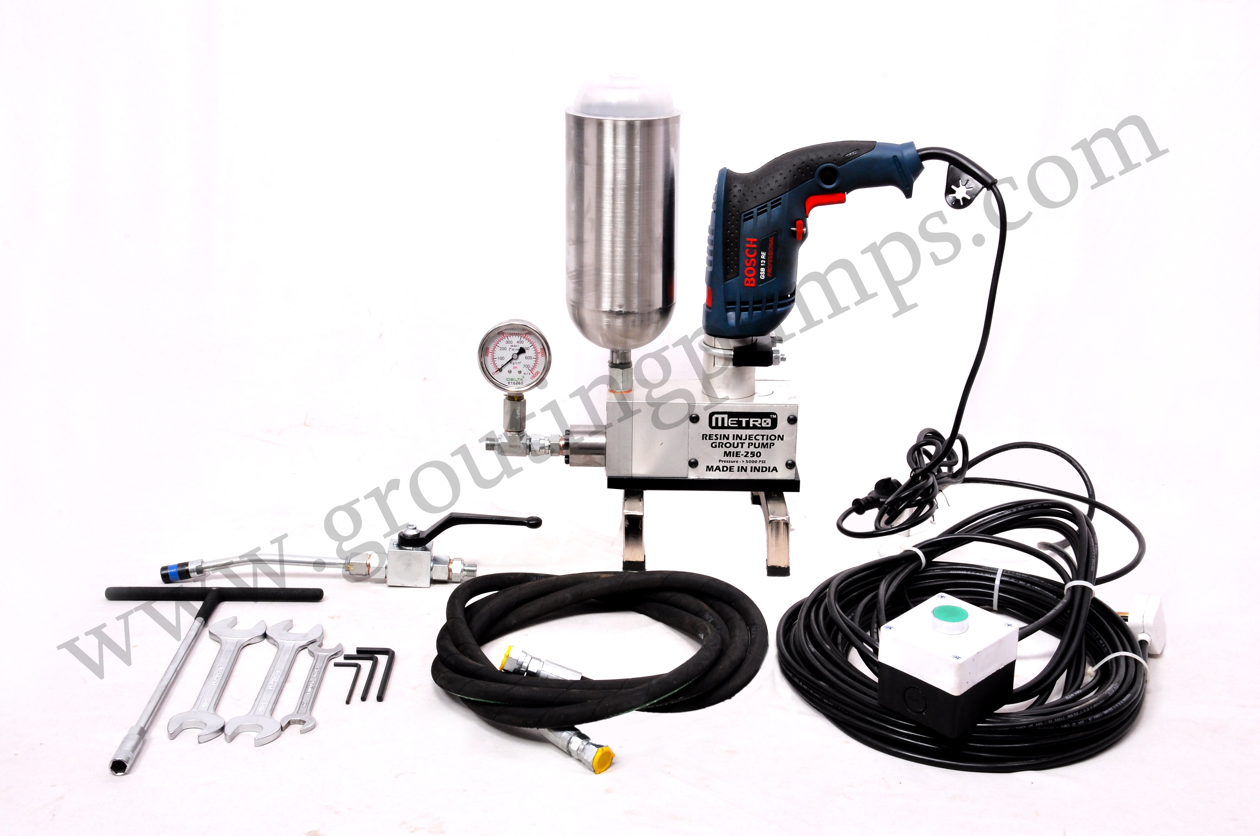 PU injection grouting machine with bosch machine